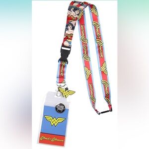 NEW NWT DC Comics Wonder Woman Lanyard and ID tag Halloween costume